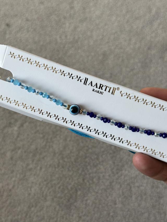 Evil Eye Blue Beaded Rakhi
