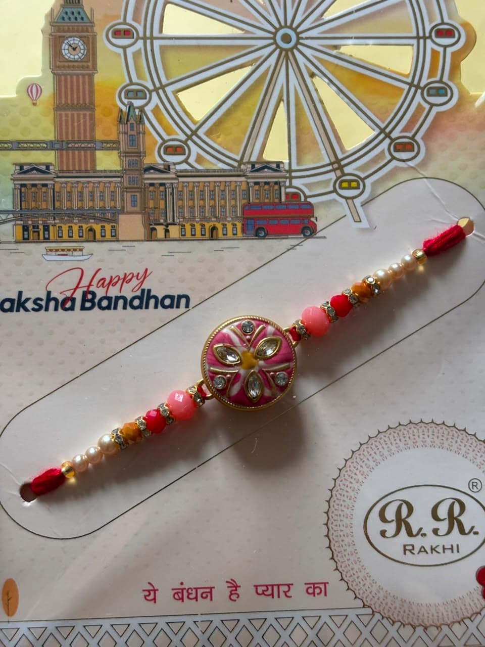 Pink Spinner Top Rakhi
